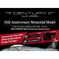 Century Wings 1/72 F-14B VF103 Tomcat U.S Navy Jolly Rogers AA103 2004 "Jolly Rogers 60th Anniversary Special Livery" Diecast Aircraft
