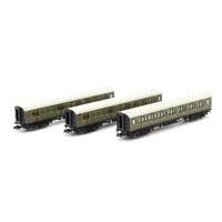 Dapol N Maunsell Coach 3pc Set 394 Green