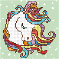 Diamond Dotz Diamond Art Kit, Fun Unicorn 22 x 22cm