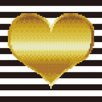 Diamond Dotz Diamond Art Kit, Heart 22 x 22cm