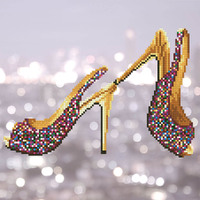 Diamond Dotz Diamond Art Kit, High Heels 32 x 32cm