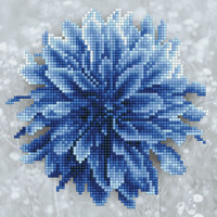 Diamond Dotz Diamond Art Kit, Blue Dahlia 22 x 22cm
