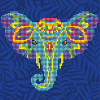 Diamond Dotz Diamond Art Kit, Elephant 22 x 22cm