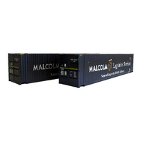 Dapol OO Gauge 45 Ft C'tnr Hi Cube Malcolm Logistics 450033 3 & 0029 3 Wthd