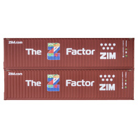 Dapol OO Gauge 40 Ft High Cube Container ZIM 769411-4/727809-8