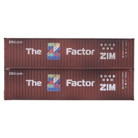 Dapol OO Gauge 40 Ft High Cube Container ZIM 769411-4/727809-8 Weathered
