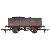 Dapol OO Gauge 5 Plank Wagon 10' Wheelbase LMS 404105 Weathered