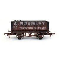 Dapol OO Gauge 5 Plank Wagon 9' Wheelbase A BRAMLEY #5 Weathered