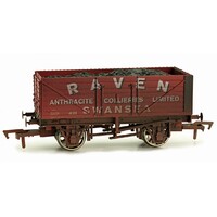 Dapol OO 7 Plank Wagon Raven Weathered