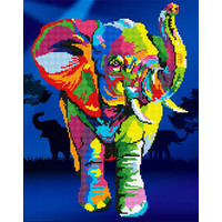 Diamond Dotz Diamond Art Kit, Elephants 47 x 37cm