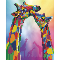 Diamond Dotz Diamond Art Kit, Giraffe 47 x 37cm