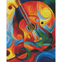 Diamond Dotz Diamond Art Kit, Guitar 47 x 37cm