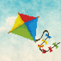 Diamond Dotz Diamond Art Kit, Kite 20 x 20cm