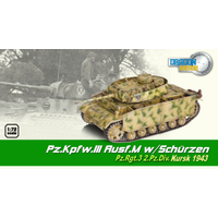 Dragon 1/72 Pz.Kpfw.III Ausf. M w/Schutzen Pz.Rgt.3 Div 1943 Plastic Model Kit 60451