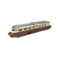 Dapol O Streamlined Railcar 16 Lined Choc & Cream GWR Twin Cities