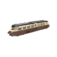 Dapol O Streamlined Railcar W11 BR Lined Chocolate and Cream
