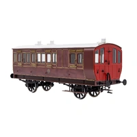 Dapol O Stroudley 4 Wheel Main Line Oil Lit Brake 3rd  Mahogony 1032
