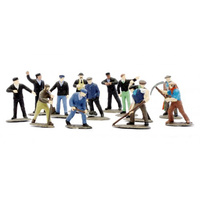 Dapol OO Railway Workmen Set 38pce Self Assembly Kit