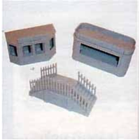 Dapol OO Kiosk & Platform Steps Kit DAC18 Self Assembly Kit