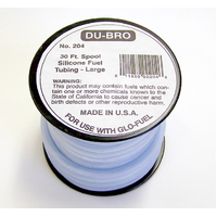 DUBRO 204 BLUE SILICONE TUBE, LARGE (30 FT SPOOL)