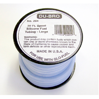 DUBRO 204 BLUE SILICONE TUBE, LARGE (30 FT SPOOL)