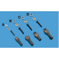 Dubro 4-40 x 5/8 E/Z Adjust Ball Links for 4-40 Rods (2) DBR2137
