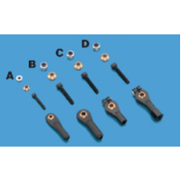 Dubro 2-56 x 1/2 Swivel Ball Links for 4-40 Rod (2) DBR2139