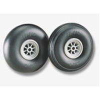 DUBRO 225R 2-1/4in DIA SMOOTH SURF WHEELS   (1 PAIR PER CARD)