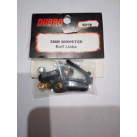 DUBRO 2319 3MM MONSTER LINKS (2 PCS PER PACK)