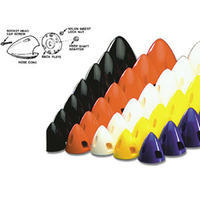 DUBRO 299 3in SPINNER, YELLOW (1 PC PER PACK)