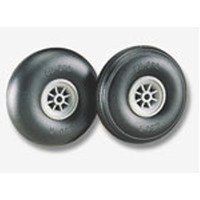 DUBRO 300T 3in DIA TREADED SURFACE WHEELS (1 PAIR PER CARD)