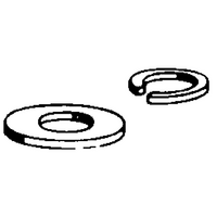 DUBRO 323 NO. 4 FLAT WASHER (8 PCS PER PACK)