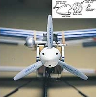 Dubro 3inch Three Blade Spinner White DBR549