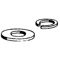 DUBRO 586 NO. 10 FLAT WASHER (8 PCS PER PACK)