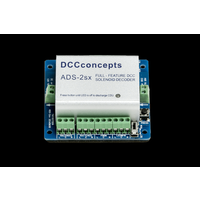 DCCconcepts Accessory Decoder CDU Solenoid Drive SX 2-Way with Power-Off Memory and Protective Case