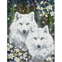 Diamond Dotz Kit, Winter Wolves, 51 x 66cm