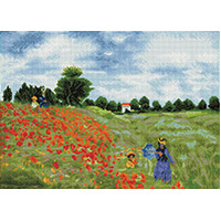 Diamond Dotz Poppy Fields (Apres Monet) 66 x 50cm