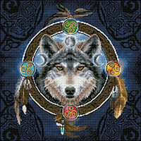 Diamond Dotz Kit, Celtic Wolf Guide, 59.5 x 29.5cm