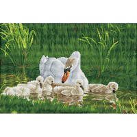 Diamond Dotz Mother Swan And SIGNETS, 41.00 x 62.00cm