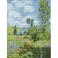 Diamond Dotz View of Vetheuil, Claude Monet, 66 x 50cm