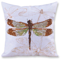 Diamond Dotz Decorative Pillowcase Kit, Dragonfly Earth, 45 x 45cm