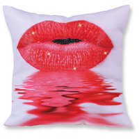 Diamond Dotz Decorative Pillowcase Kit HOT Lips 45 x 45cm