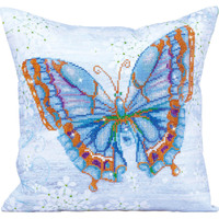Diamond Dotz Decorative Pillowcase Kit Papillon Bleu 45 x 45cm