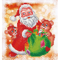 Diamond Dotz Kit Santa & Teddies 23 x 25cm