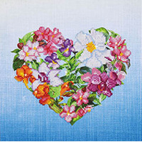 Diamond Dotz Kit Flower Heart - 37 x 37cm