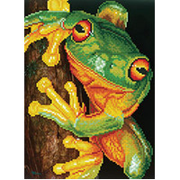 Diamond Dotz Kit Green Tree Frog - 27 x 37cm