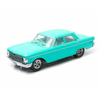 DDA 1/18 1965 XP Falcon Sedan Teal w/Custom Wheels (Sealed Body) 002 Diecast