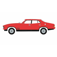 DDA 1/18 Red 1974 Ford Falcon XBGT 4 Door Sedan (Opening front doors) 014 Diecast