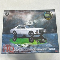 DDA 1/24 HQ Holden Kingswood 4 Door - Sealed Body Opening Bonnet w/Engine Plastic Model Kit