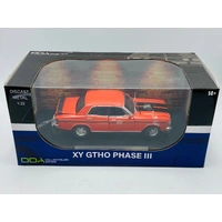 DDA 1/32 Vermillion Fire w/Black Stripes XY GTHO Ford Diecast Car